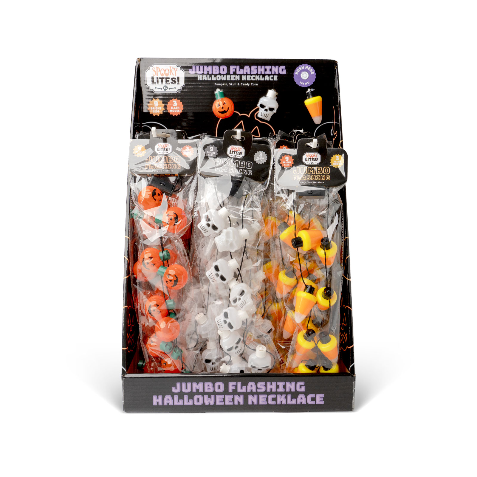 Lotsa LITES! Jumbo Flashing Halloween Necklace
