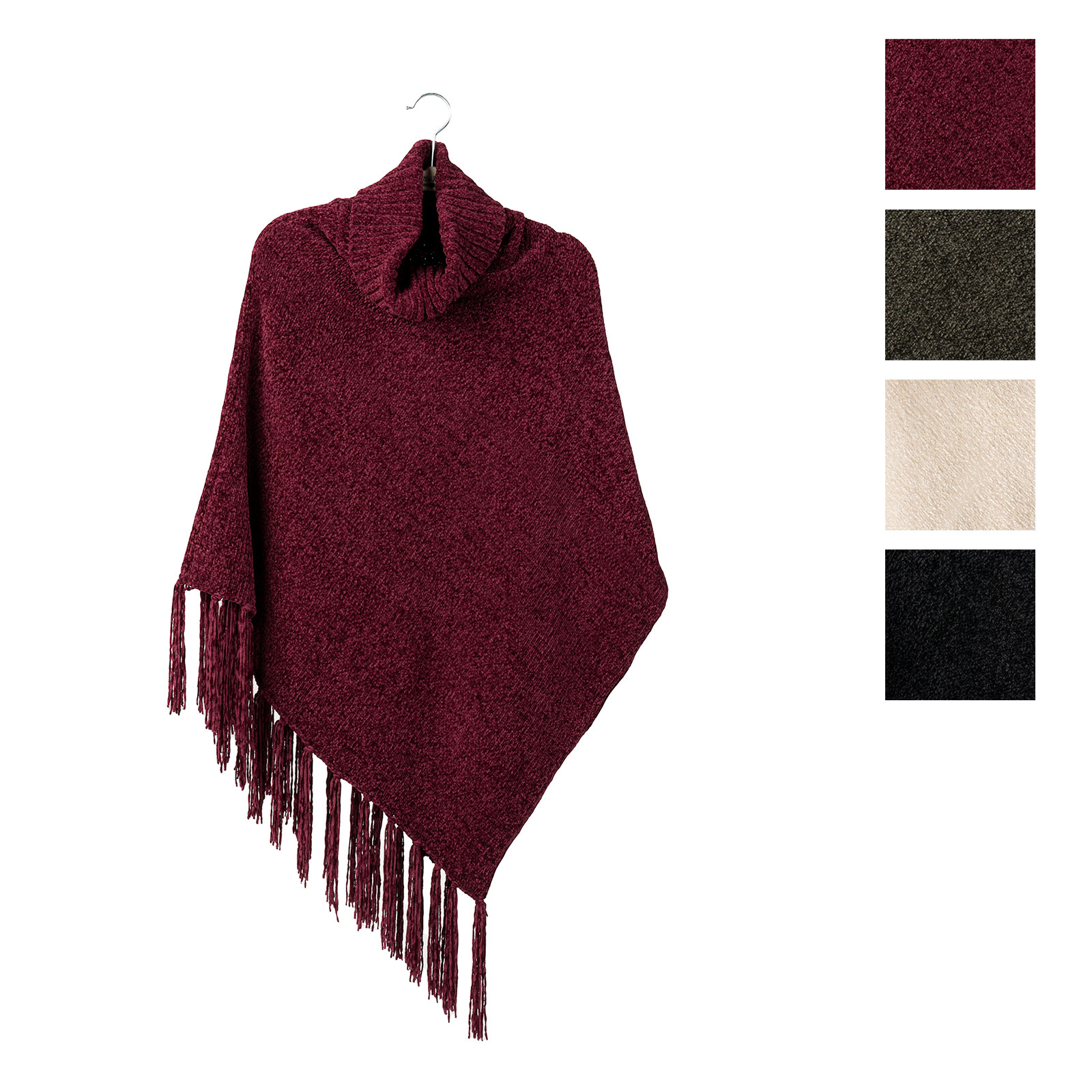 Britt's Knits Beyond Soft Cowl Neck Poncho