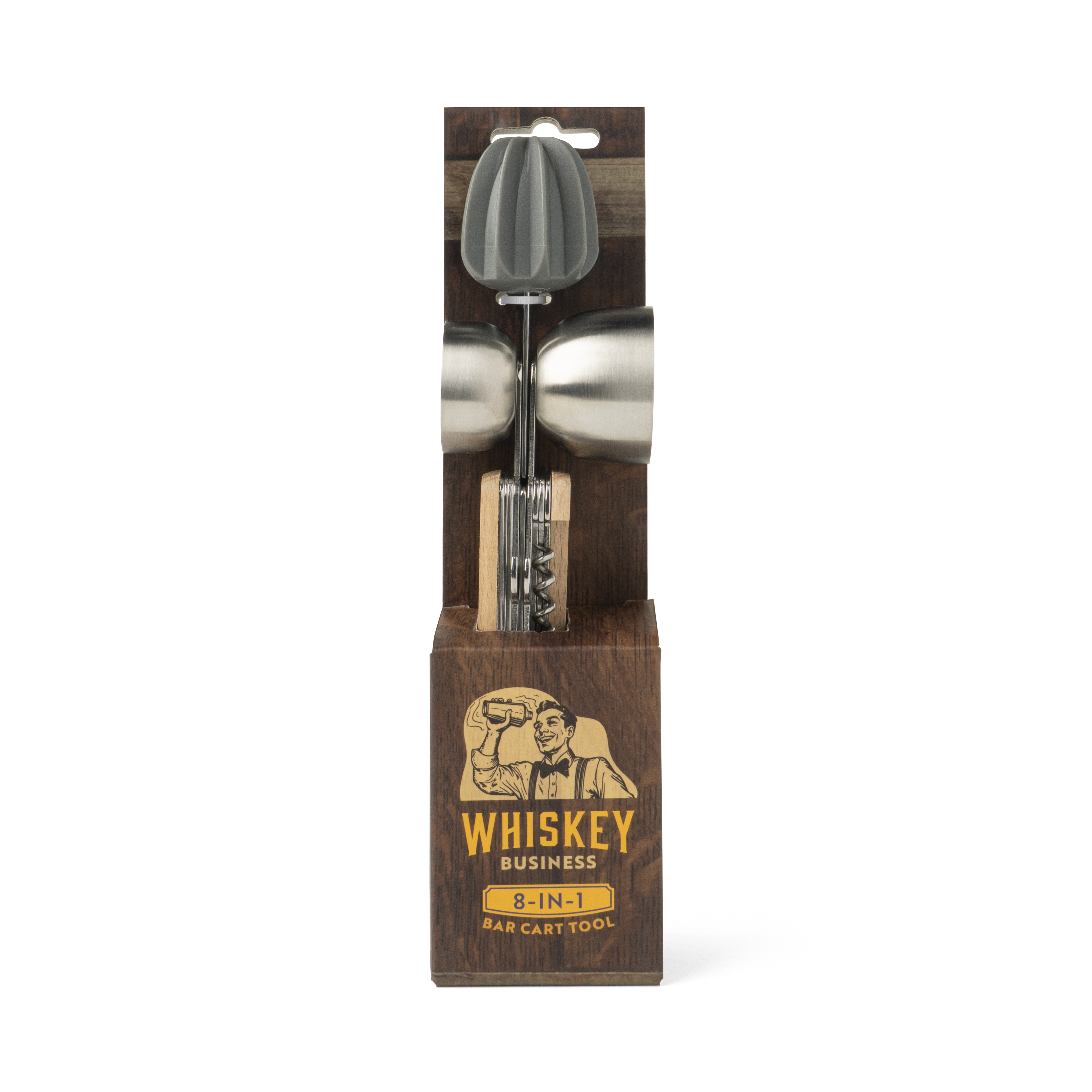 Brodeo Drive Whiskey Business 8-in-1 Bar Cart Tool