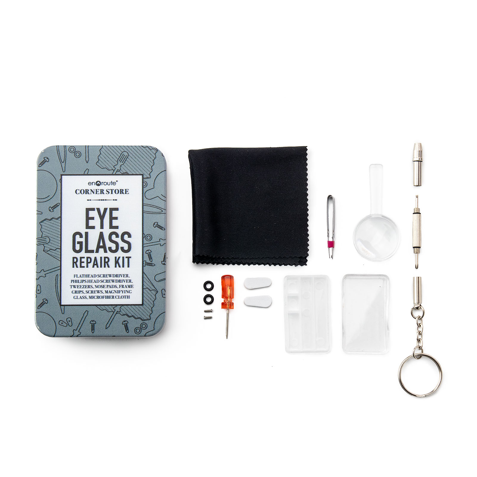 En Route Corner Store Eyeglass Repair Kit w Tin