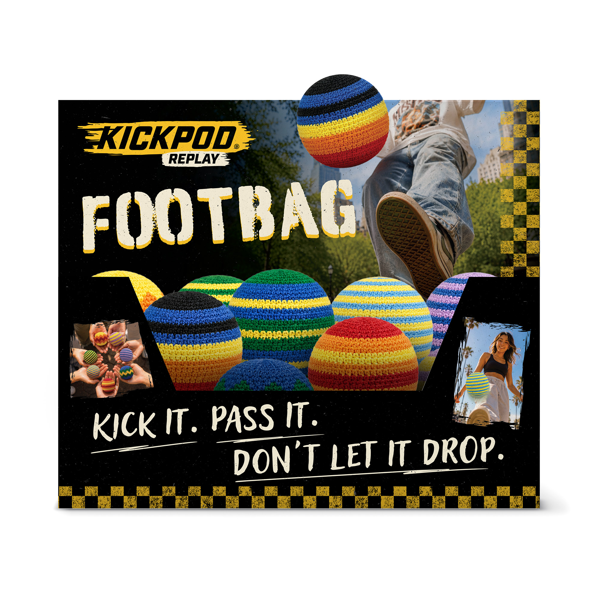 Kickpod Replay Footbag | Wholesale Footbag Game | DM Merchandising