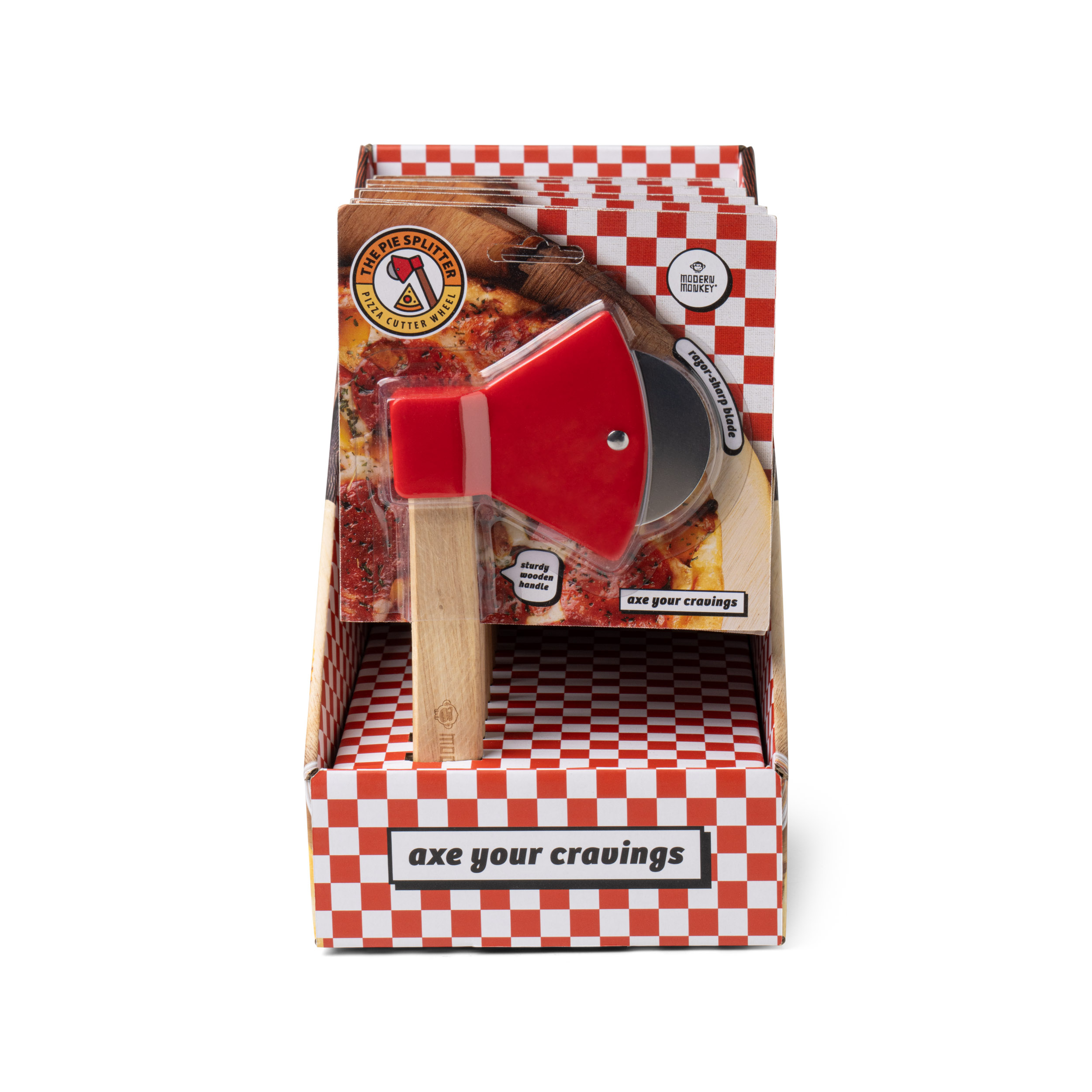 Modern Monkey Pie Splitter Pizza Cutter Wheel