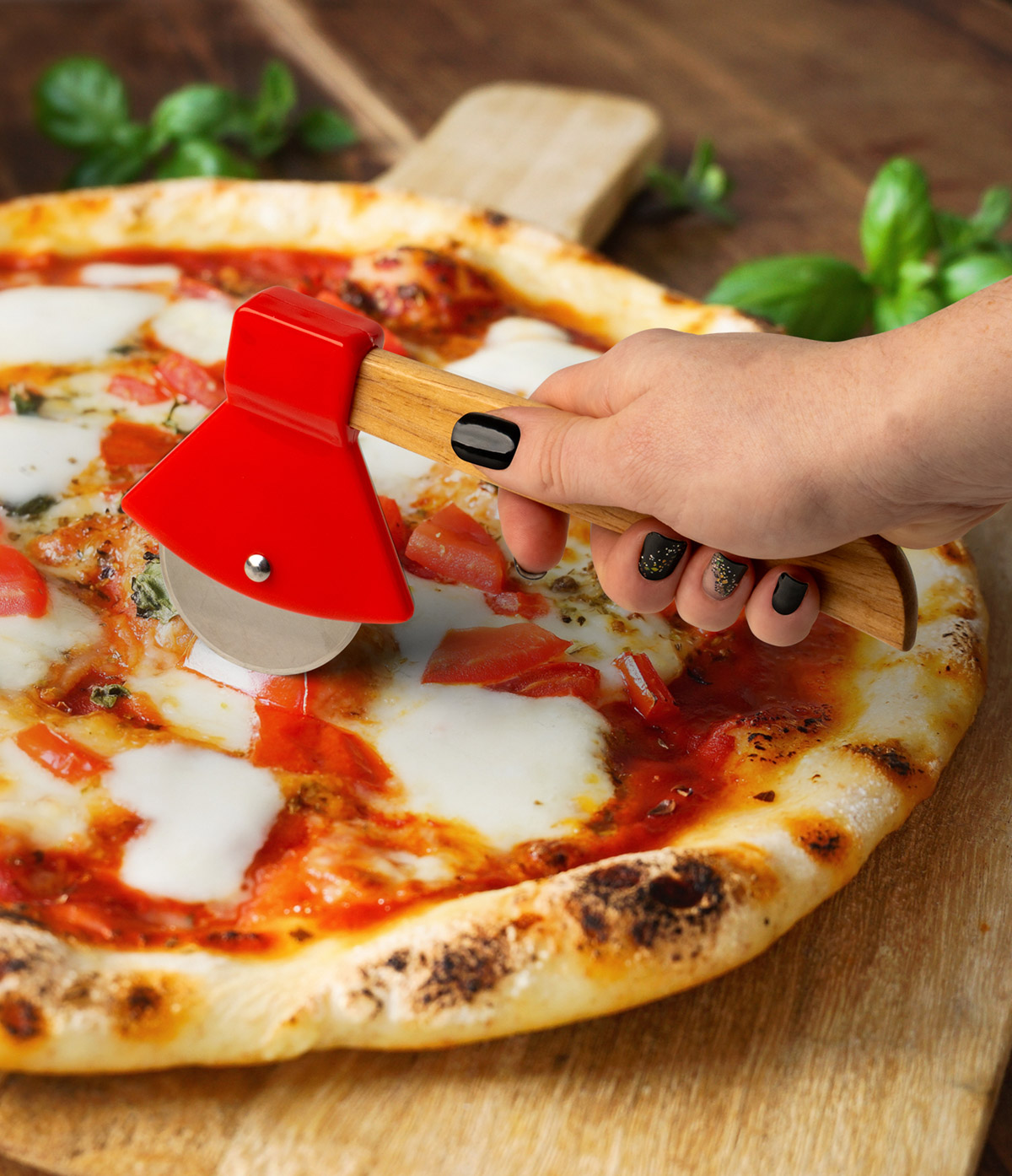 Modern Monkey Pie Splitter Pizza Cutter Wheel