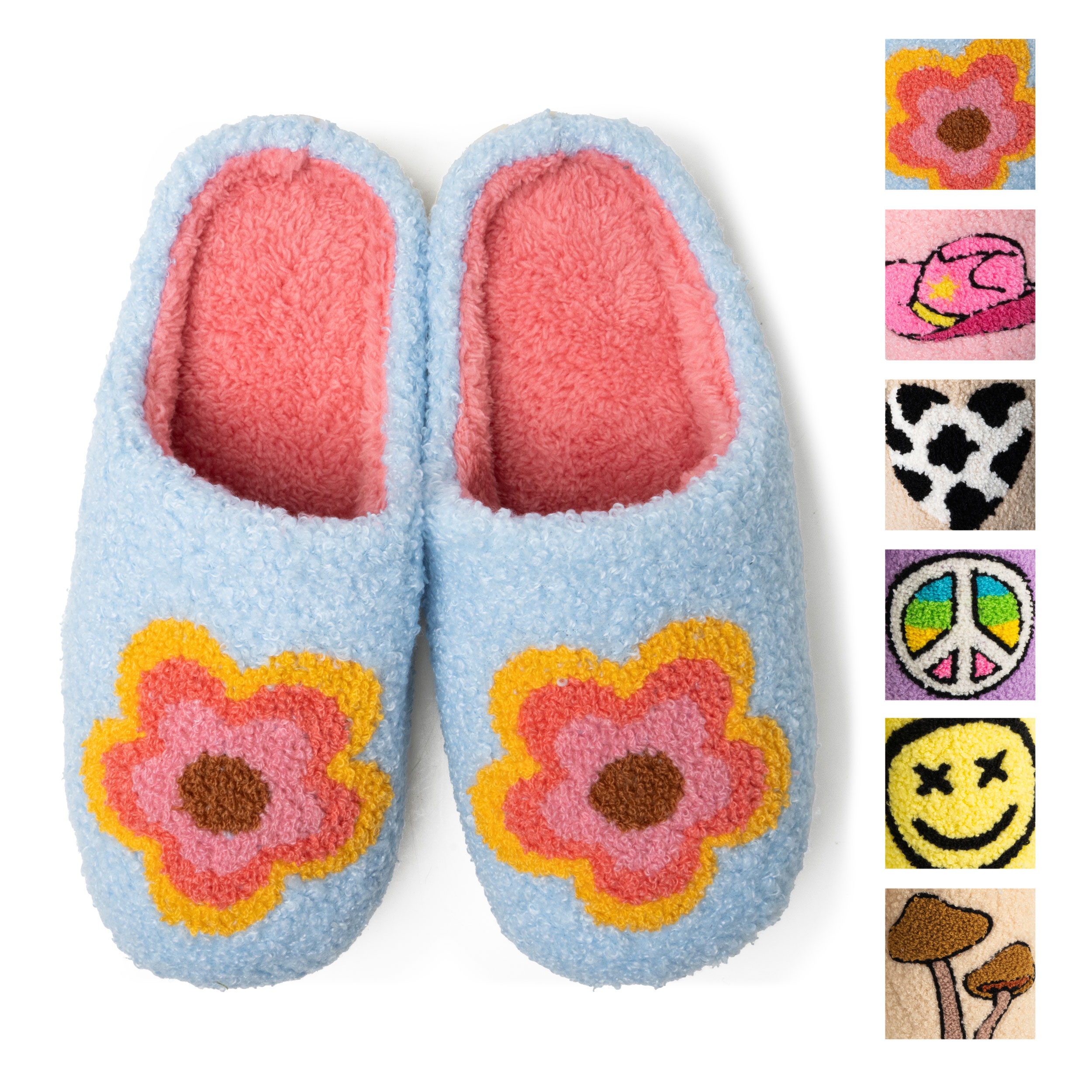 Two Left Feet Lounge Out Loud Super Fuzzy Slipper Slides